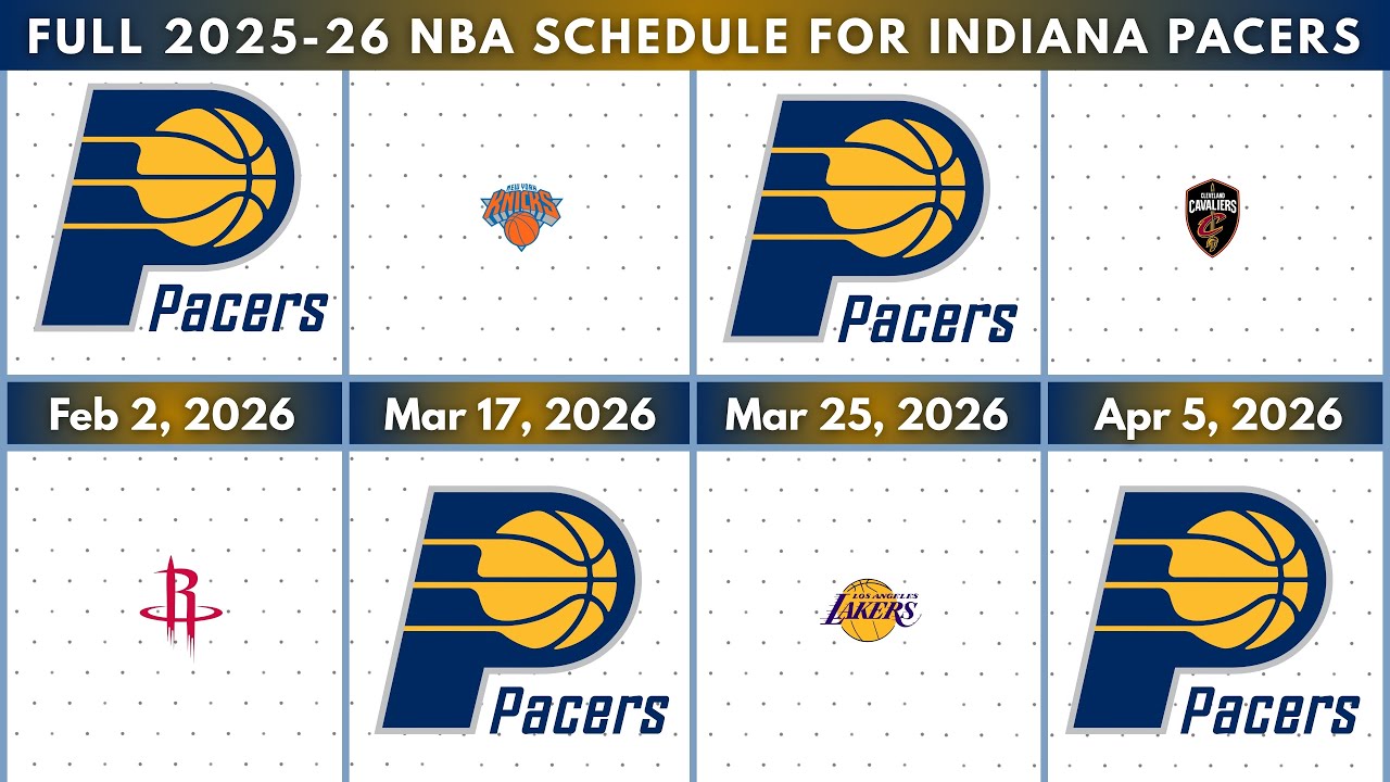 Indiana Pacers Schedule Roster Indiana Pacers | Full 2025-26 NBA Schedule - YouTube