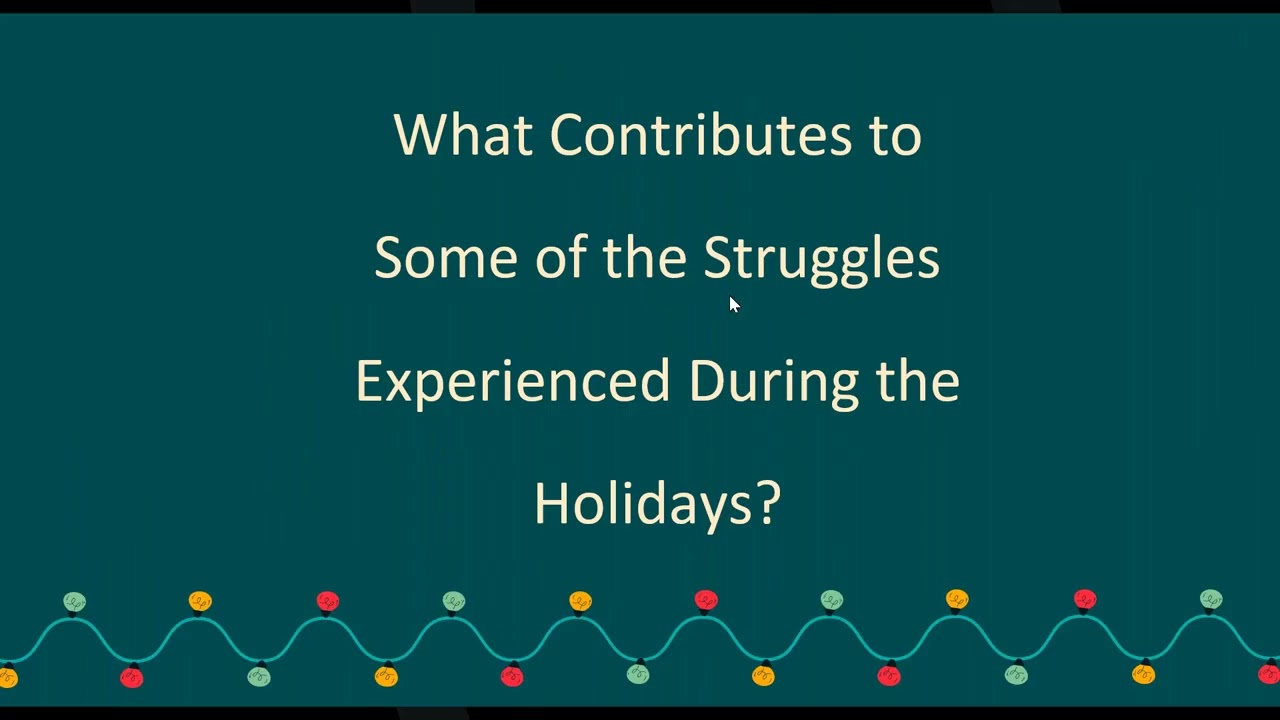 Coping with the Holidays