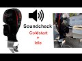 Mercury Pro XS 150 COLD START + IDLE | Clear Sound | Outboard