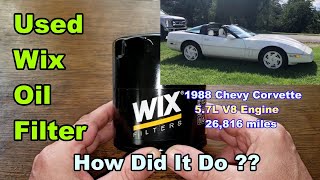 Wix 51069 Oil Filter Cut Open, Used Wix Oil Filter #automobile #fram #supertech