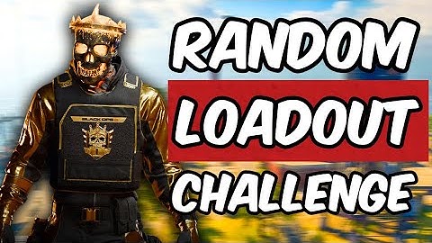Random loadout generator challenge in warzone