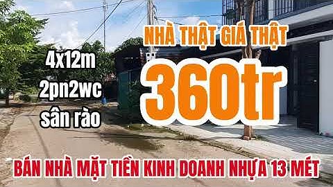 Nhà giá rẻ công nhân gần Cầu Lớn Hóc Môn mặt tiền kinh doanh cho thuê I Nhà đất Hóc Môn TP HCM SHR