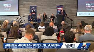 Ohio Gov. DeWine, Lt. Gov Tressel stop in Cincinnati for Heart of Opportunity tour