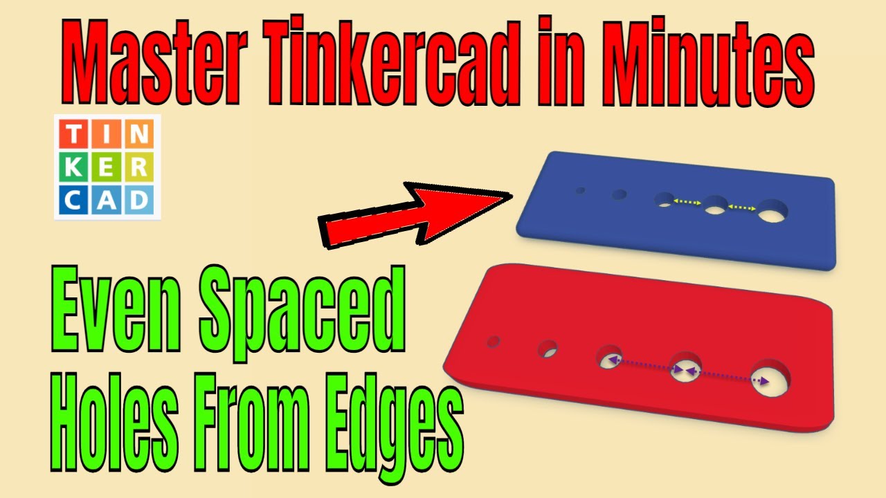 Easily Space Tinkercad Holes Evenly From The Circles Edges YouTube Easily Space Tinkercad Holes Evenly From The Circles Edges YouTube