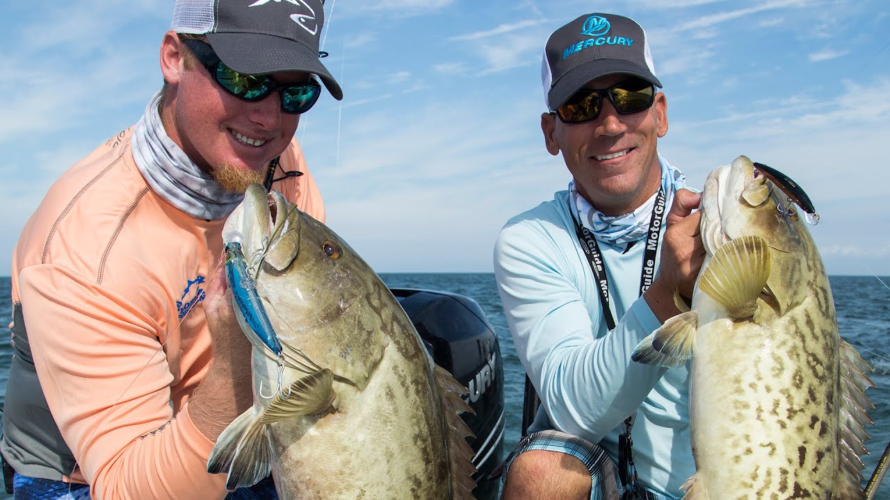 Reel Time Florida Sportsman - Crystal River Gag Grouper on Topwater -  Season 4, Episode 8 - RTFS 