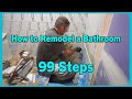 How to remodel a bathroom  99 steps  plan learn build
