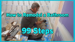 How to Remodel a Bathroom | 99 steps | PLAN LEARN BUILD