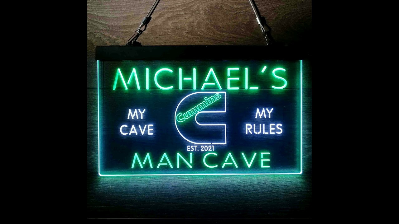 Custom Name Cummins Truck Neon-Like LED Sign