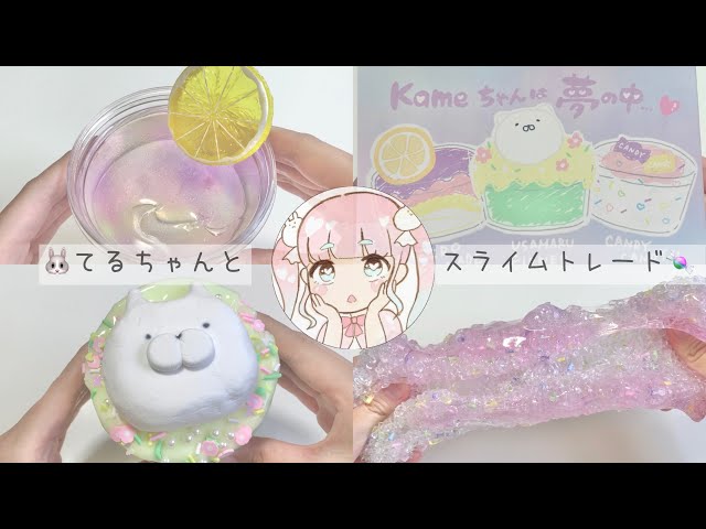 【てる×かめ】トレードしたスライムを触る🍬【slime trade】