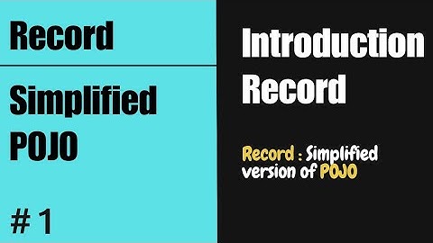 Waarom Java Records een GAME CHANGER zijn in JDK17 | Nieuwste Java-functies