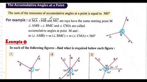 ماث اولى اعدادي - ترم اول - شرح و حل Unit 3 - Lesson 2 \ GEOMETRY