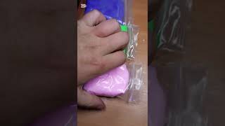 Blue White Green Slime Mix 💙🤍💚 Satisfying Color Blend#slime #asmr #slimemixing #satisfying #colors