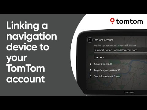 Linking a navigation device to your TomTom account