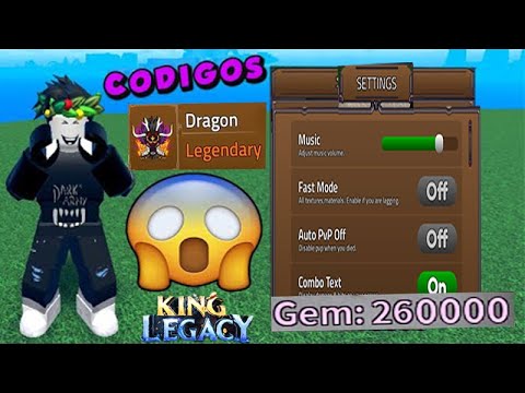 NOVA ATUALIZAÇÃO UPDATE 4! E NOVAS FRUTAS CODIGOS SECRETOS KING LEGACY (KING  PIECE) UPEI DO 1AO 3400 