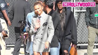 Zendaya Shows Off Legs For Days While Signing Autographs For Fans At Jimmy Kimmel Live! In Hollywood