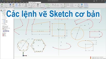 Khóa học Alibre Design #3 | Sketch | Sử dụng các lệnh vẽ phác thảo Sketch 2D cơ bản | Line, Circle