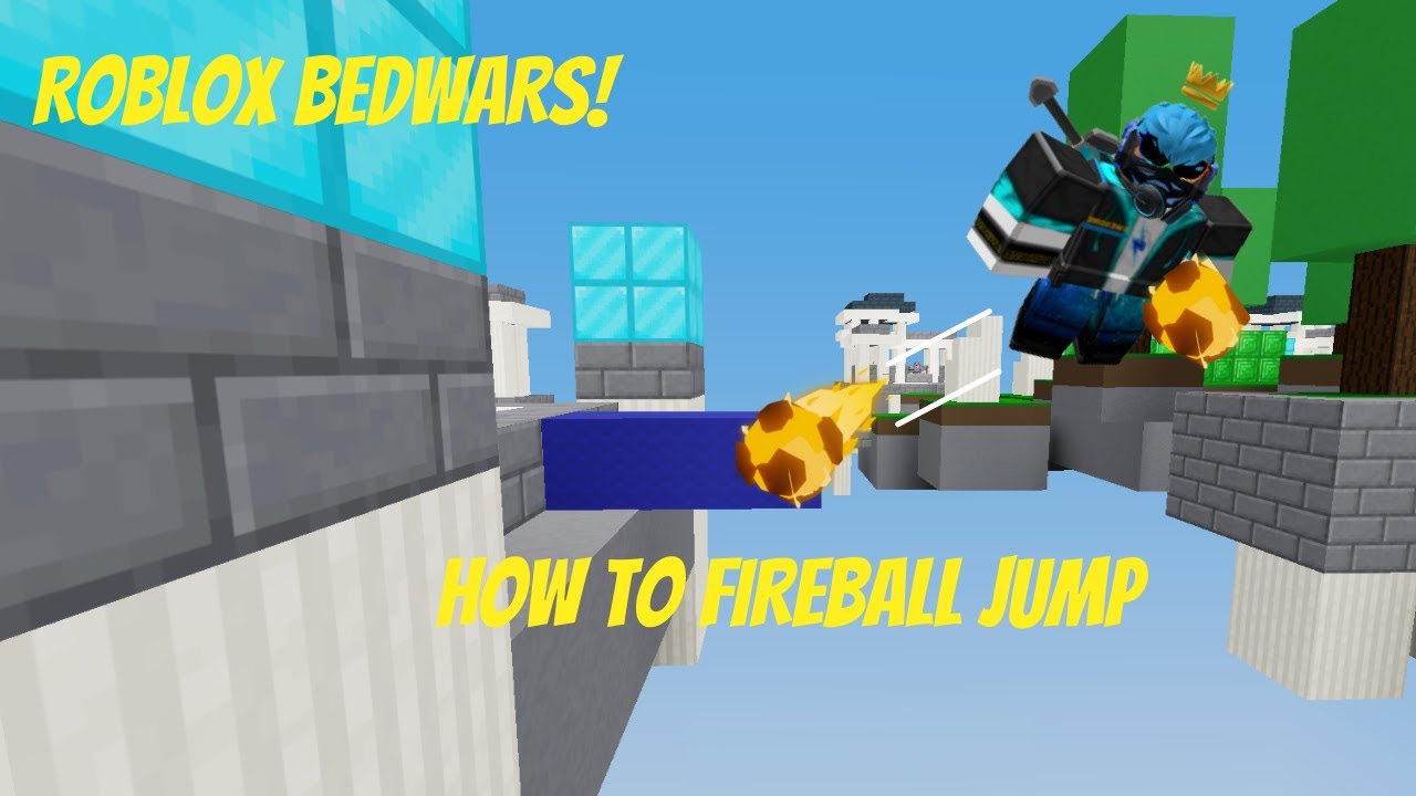 Roblox Bedwars *How to fireball jump* YouTube