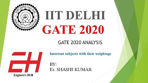 Gate 2020 analysis | IIT Delhi