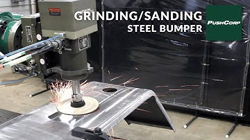 PushCorp Robotic Grinding and Random Orbital Sanding - Steel Bumper
