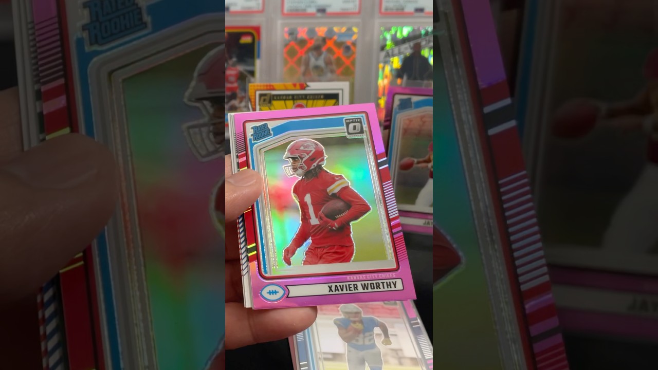 2024 Panini Donruss🔥Xavier Worthy Pink Optic Preview Rated Rookie🔥
