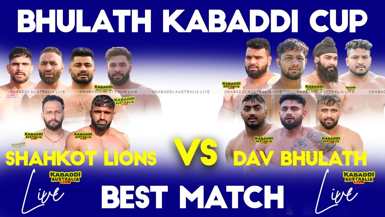 SEMI FINAL MATCH DAV Bhulath vs Shahkot Lions  Bhulath  Kabaddi Cup  14 April 2024