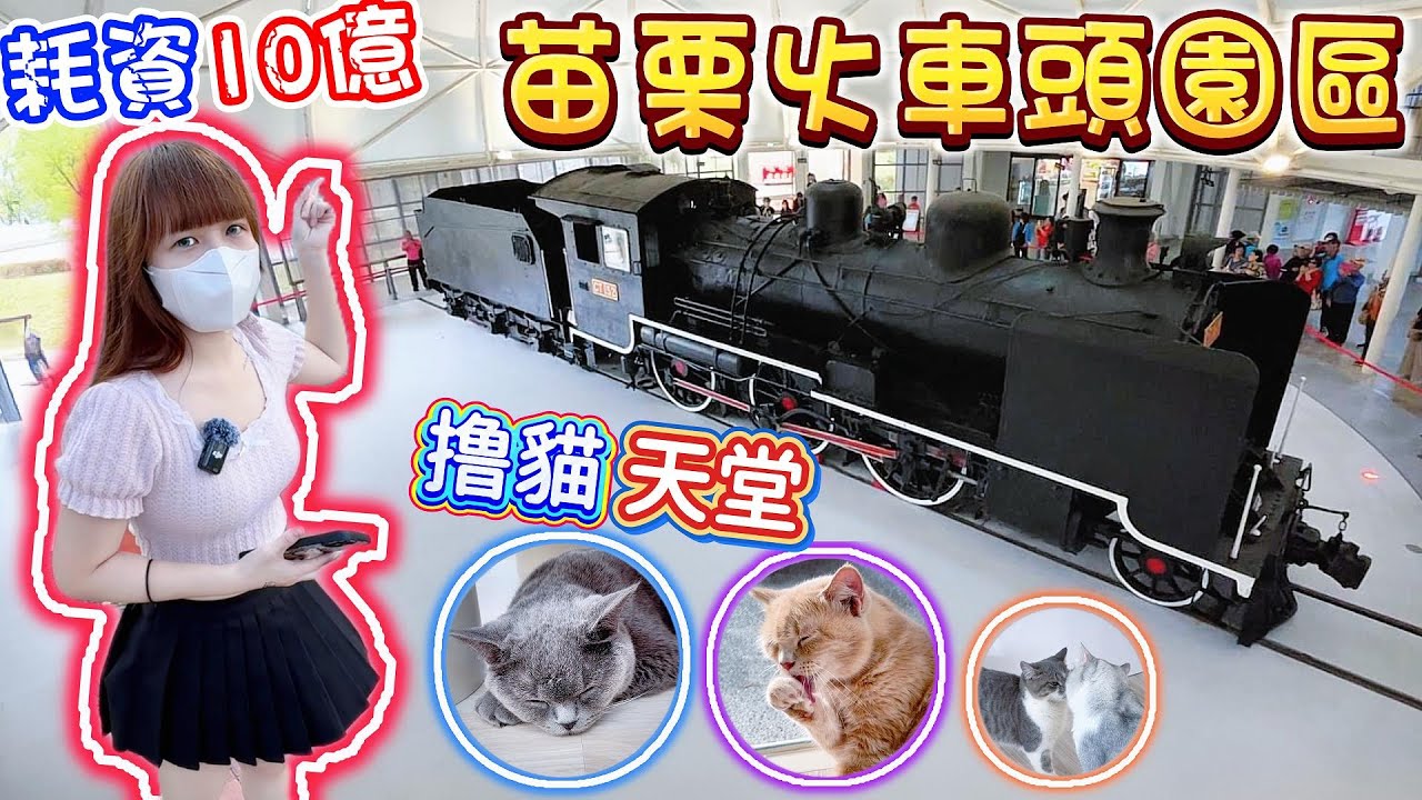 斥資10億打造的火車主題園區！竟然還能近距離撸貓咪？苗栗火車頭園區！【Hi我是蛋蛋】