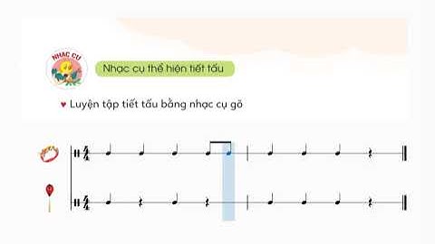 Nhạc cụ thể hiện tiết tấu -  Chủ đề 3 Âm nhạc lớp 4 Cánh Diều