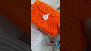 Tiny crochet pouch but so useful 🧶 #crochet
