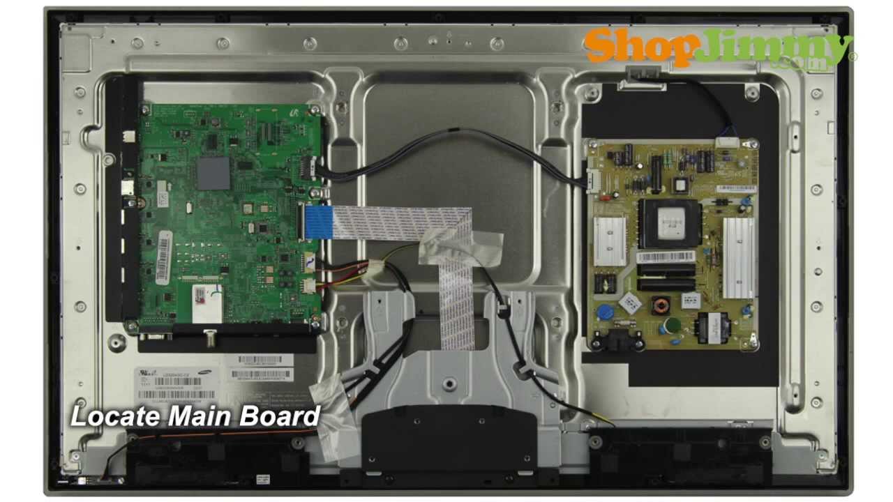 Samsung tv repair tutorial replacing main board in samsung ...
