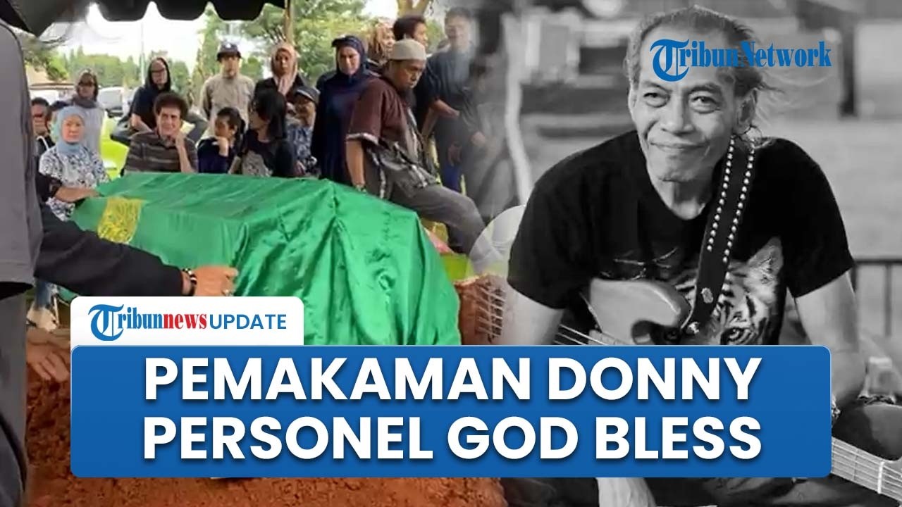 Achmad Albar dan Ian Antono Duduk Terdiam Iringi Pemakaman Donny Fattah Personel God Bless