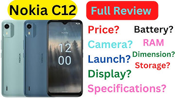 Nokia C12 || Price, Specifications, Full Review || Nokia C12 Unboxing