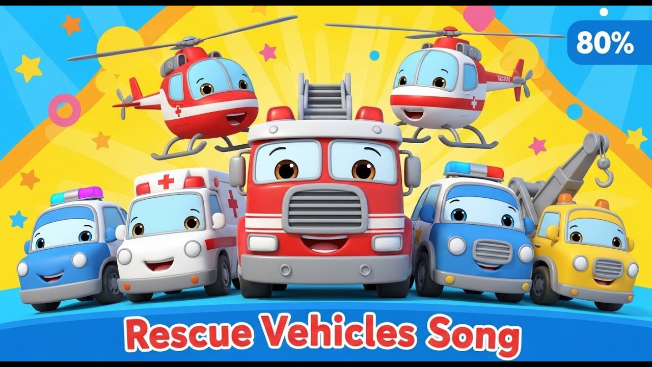 five-rescue-vehicles-song-firetruck-ambulance-more-kids