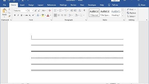 Shortcut Key to Draw Straight Lines in MS Word (Word 2003-2019)