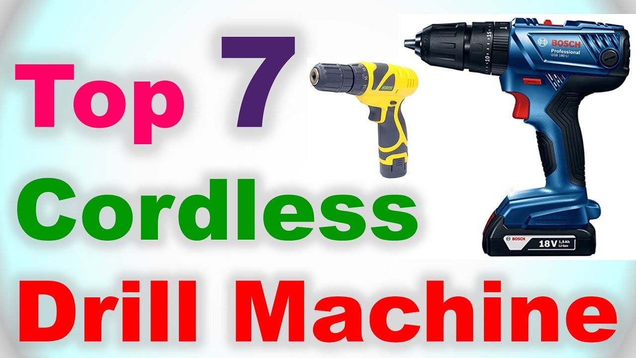 Top 7 Best Cordless Drill Machine in India 2020 | Which is the Best ...