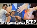 Fixing a painful inner shoulder  chiropractic treatment  sports massage