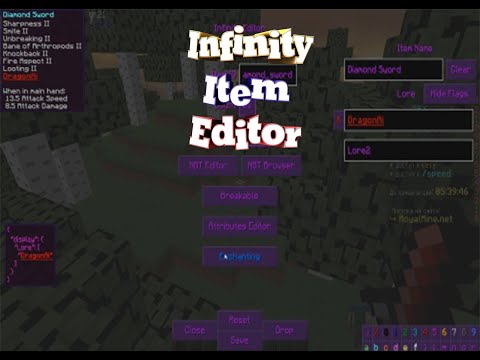 Infinity Item Editor | АНАЛОГ SkillClient ИЛИ КАК ПЕРЕИМЕНОВАТЬ ПРЕДМЕТ В MINECRAFT!