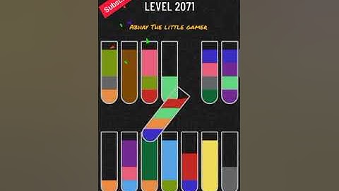Water sort puzzle level 2071