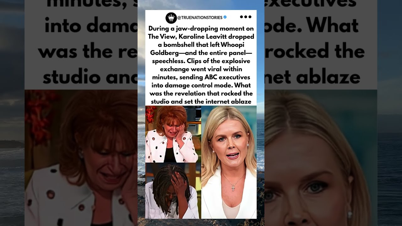 KAROLINE LEAVITT DROPS LIVE BOMBSHELL ON WHOOPI