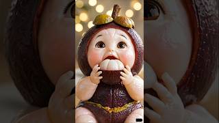 Bayi Lucu Mukbang Buah Manggis,Reaksi Makan Buah Manggis Bikin Gemes! #cute #babyreaction #bayilucu