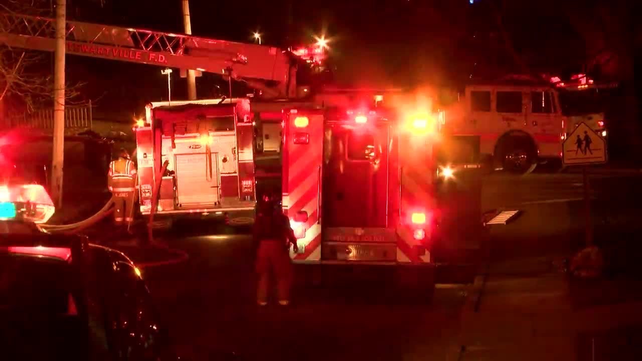 Crews respond to fire in Stewartville Sunday night - YouTube