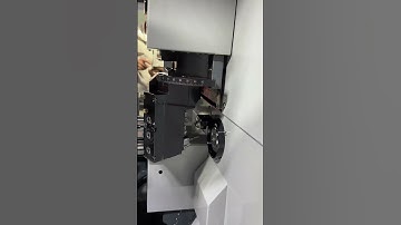 Swiss CNC lathe with Fanuc system in highest configurations #machine #cnclathemachine #cnc #cnclathe
