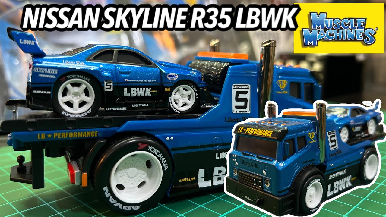 MUSCLE MACHINES TRUCK TRANSPORT - NISSAN SKYLINE R34 LIBERTY WALK