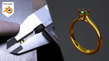 How to Model a Solitaire Ring with Real World Measurement