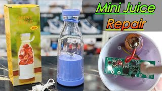 Mini Juicer Blender Repair  How To Repair Rechargeable portable Juicer Blender  | Electronic Hints