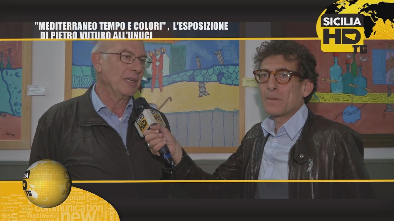 091TG MEDITERRANEO TEMPO E COLORI L'ESPOSIZIONE DI PIETRO VUTURO ALL'UNUCI sicilian mafia