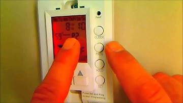 Setting the 4 time and temperature setting for all 7 days