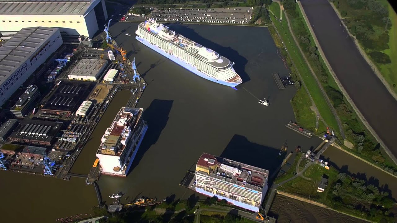 Afbeeldingsresultaat voor Anthem of the seas meyer werf ausdocken