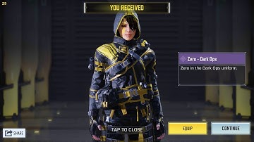 *NEW* ZERO - DARK OPS😍 CHARACTER! | COD MOBILE | SOLO 🇹🇹