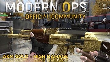 FPS ANDROID - MODERN OPS GAMEPLAY - AK 47 GOLD