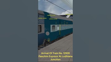 Arrival Of Paschim Express At Ludhiana Junction | MSTS | OPEN RAILS | #msts #openrails #jpgaming